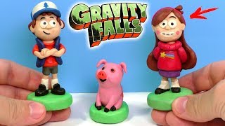 ЛЕПИМ ГРАВИТИ ФОЛЗ - ДИППЕР, МЕЙБЛ И ПУХЛЯ ИЗ ПЛАСТИЛИНА | Gravity Falls Plasticine Tutorial