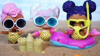 LOL SURPRISE DOLLS Fly To Florida And Go Boating!