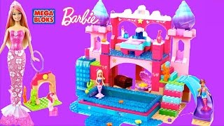 Mega Bloks Barbie Build N Play Underwater Castle with Mermaid Barbie Dolls