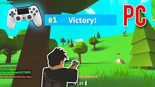 PLAYING ROBLOX FORTNITE WITH A CONTROLLER!