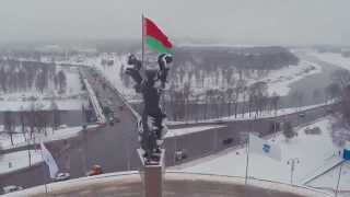 Времена года. Зима. Могилев с высоты птичьего полета