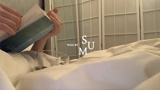VLOG｜직장인 브이로그 일상 (새해 계획 세우기, 집에서 간단히 음식 만들기, 토마토 파스타, 책읽기, 전시회, 직장인 vlog) ｜숨이로그