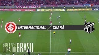 Gols - Internacional-RS 1 x 2 Ceará - Copa do Brasil 2014 - 30/07/2014