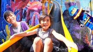 岩に何秒ぶら下がれるかチャレンジ！シーライフ水族館