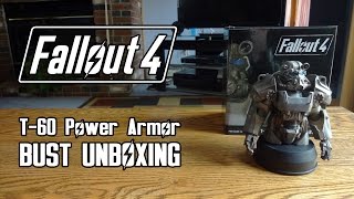 Fallout 4 T-60 Power Armor Bust Unboxing & Review - HD 1080p