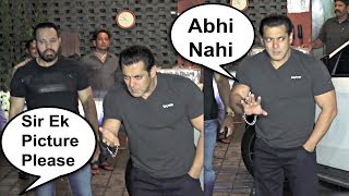 Drunk Salman Khan Refuse To Give Pictures To Fan At Arpita Khan Eid Party