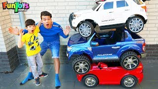 Collecting Cars with Power Wheels Toys for Kids