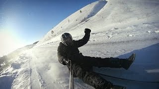 Русский тюбинг. Экстрим зимой! / Russian tubing