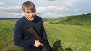 Охота с охлощенным АК-103, Стреляем в кукушку. Огневой рубеж
