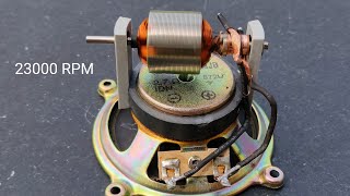 23000 RPM High Speed Mini Motor Using Speaker