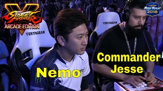 SFV AE - Nemo VS Commander Jesse | Combo Breaker - Day 2 | CPT 2018