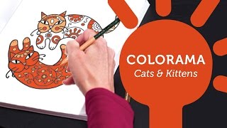 Watch the best coloring books for adults and for kids - Colorama Cats & Kittens
