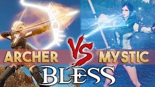 Bless Online PVP Gameplay | Mystic VS Archer 1v1 Duels (Lv. 30)