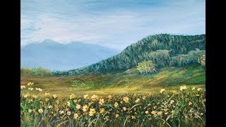 #2  Рисуем  траву, полевые цветы акрилом. Очень подробно. #2 Grass and  wildflowers in acrylic