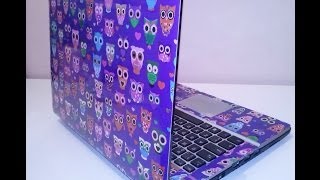 Faça você mesma - Encapando notebook com papel contact..