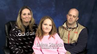 Gannon’s parents Landen Hiott, Albert Stauch, and sister Laina Stauch’s statement.