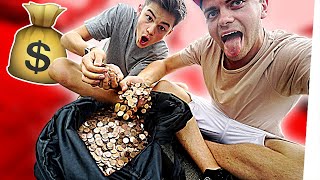 SHOPPEN mit 10.000 CENT Stücken! (Rausgeworfen aus Laden ?)