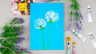 Как нарисовать ЦВЕТЫ - ОДУВАНЧИКИ/ Урок рисования для детей