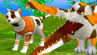 СИМУЛЯТОР Маленького КОТЕНКА #24 ЧЕЛЛЕНДЖ коты и кошки против диких кошек Challenge #ПУРУМЧАТА