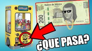 ESTO PASA SI METES 200 PESOS EN LA MAQUINA DE PELUCHES