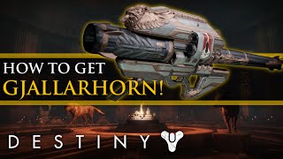 Destiny - Rise of Iron: How to get Gjallarhorn! Full Exotic Quest Guide!