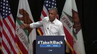 WATCH: Former President Obama speaks at California rally for Democratic candidates