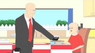 Hitman Agent 47 before going to work.