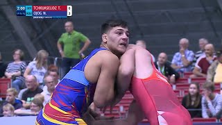 Repechage GR - 84 kg: N. OJOG (ROU) df. T. TCHKUASELIDZ (GEO) by VPO1, 10-4