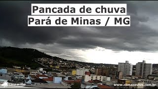 Pancada de chuva em Pará de Minas / MG - 01/03/19