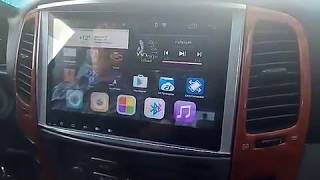 Обзор установленной магнитолы в Toyota Land Cruiser 100