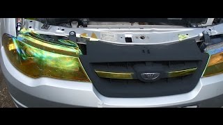 #авто Пацанячий тюнинг АВто за 400 Рублей Фары и решетка с туманками