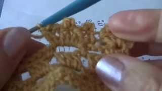 Ажурная кайма крючком. Урок 38.