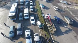 Страшная авария Алматы Рыскулова Шемякина камаз наехал на легковушку