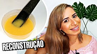 RECONSTRUÇÃO CAPILAR COM OVO ❤  Cabelo Perfeito em Casa! Brilho Espelhado