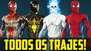 MARVEL'S SPIDER-MAN PS4 - TODAS AS ROUPAS!