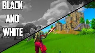 BLACK AND WHITE NO COLOUR CHALLENGE - Fortnite Battle Royale Gameplay!