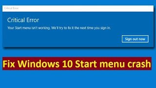 critical error start menu and cortana aren't working!| Fix - Howtosolveit