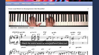 From Lead Sheet to Arrangement: But Beautiful