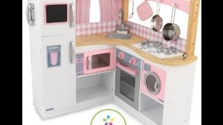 KidKraft Corner Kitchen Set (pink and white)_[TL Toy Review]