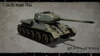 Heroes and generals обзор танка Т34/85 + код на прем