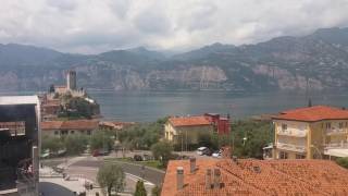 Потрясающий вид на озеро.Funivia Monte Baldo. Фуникулер Мальчезине - Монте Бальдо.Италия.28.06.2017