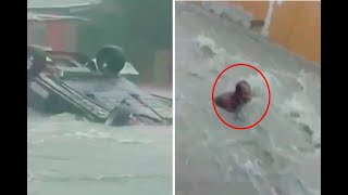 Aguacero en Barranquilla: un joven desaparecido y más de 25 carros arrastrados | Noticias Caracol
