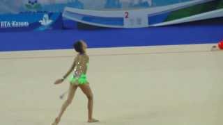 Аверина Дина, булавы Первенство России по гимнастике г.Казань 2014