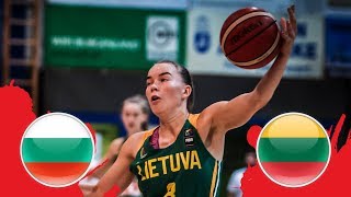 Bulgaria v Lithuania - Full Game - FIBA U18 Women's European Championship Division B 2018