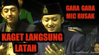 GUS AZMI LATAH, GARA GARA KAGET SUARA MIC RUSAK. LUCU BANGET MUKA NYA.