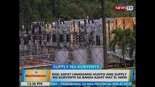 BT: DOE: Sapat hanggang Hunyo ang supply ng kuryente sa bansa kahit may El Niño