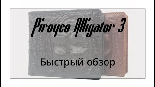Мужской кожаный кошелёк Baellerry Piroyce Alligator 3. Быстрый обзор.
