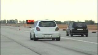 Ford Fiesta RS Turbo Vs. Fiat Bravo HGT Turbo Drag Race