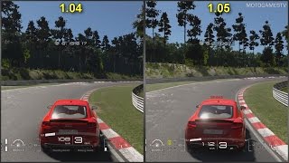 Gran Turismo Sport Closed Beta - 1.04 vs 1.05 - Chase Cam Comparison