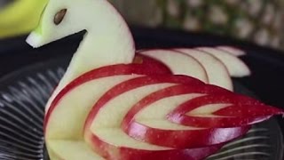 Cisne de manzana, fácil, versión rápida, por Alondra Aguilar.